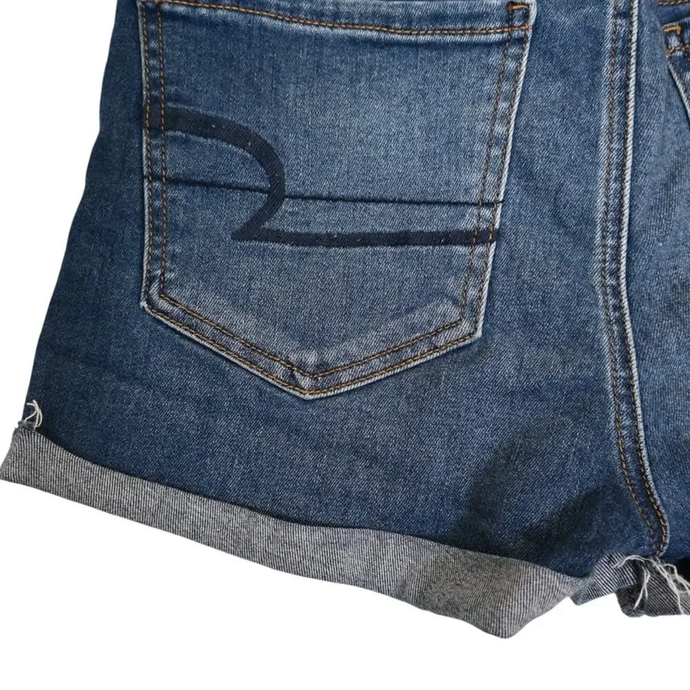 American Eagle Women's 6 Hi-Rise Shortie Denim Jean Shorts